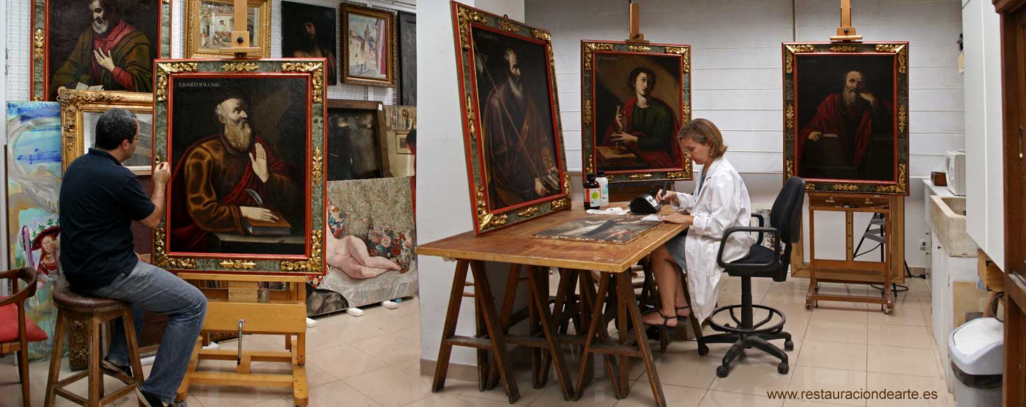 Estudio de restauración de pintura en Madrid España