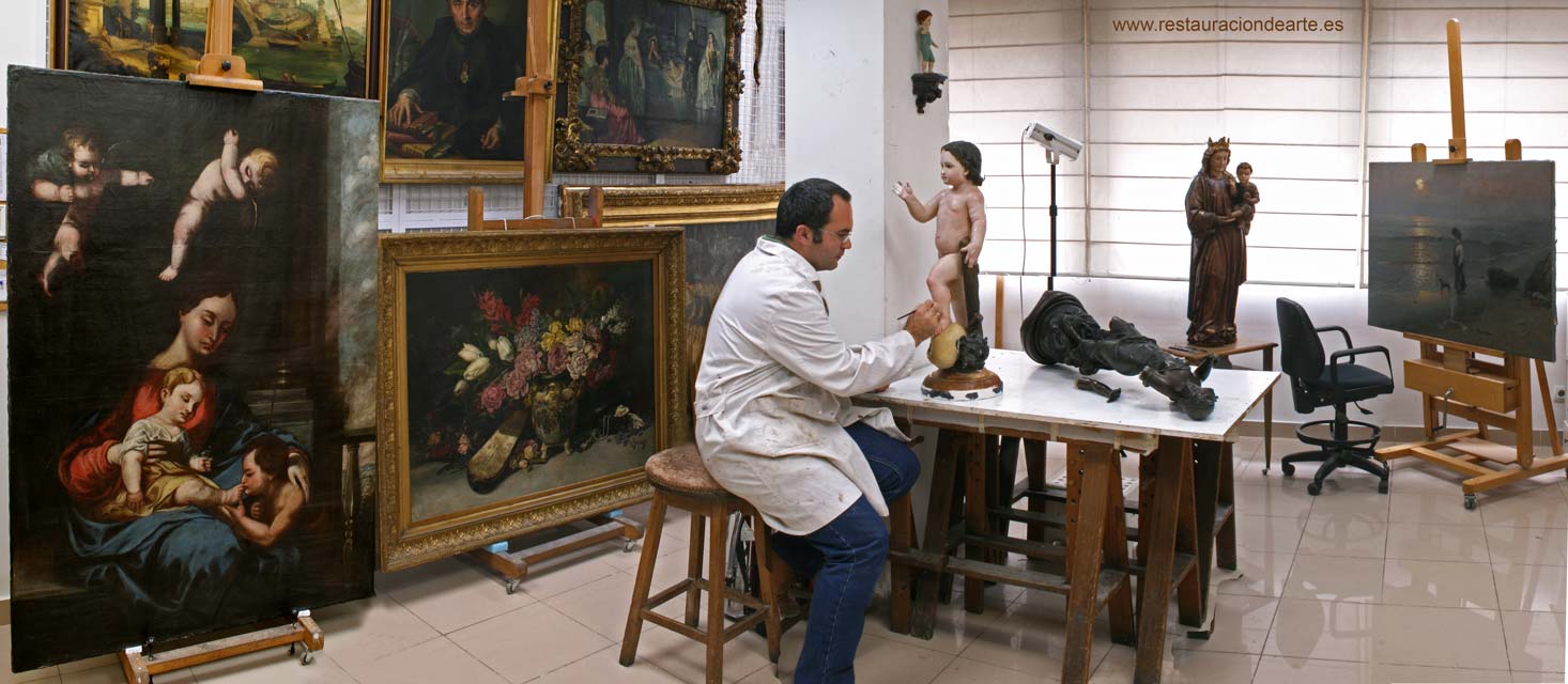 estudio de restauración de escultura en Madrid